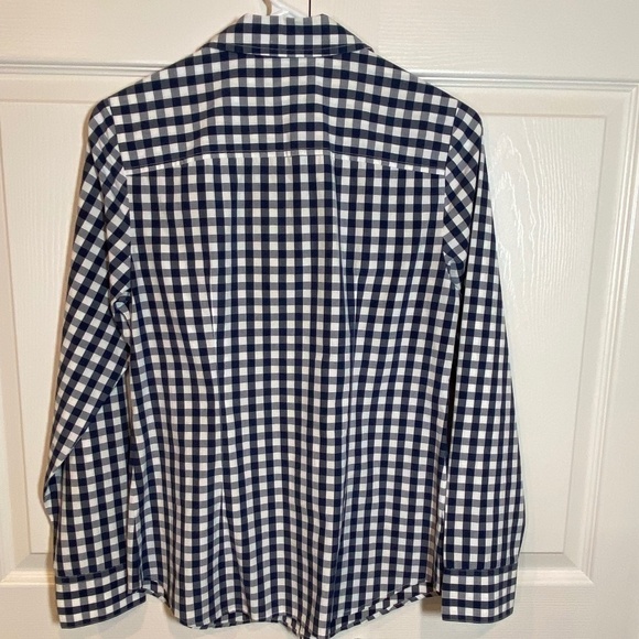 Vineyard‎ Vines Women's Long Sleeve|Button Down|Blue/White Checked Shirt|Size 2 - Picture 2 of 6
